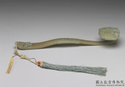 图片[2]-Jade ruyi scepter inscribed with “Wanshou wujiang (boundless longevity)”, Qing dynasty (1644-1911)-China Archive